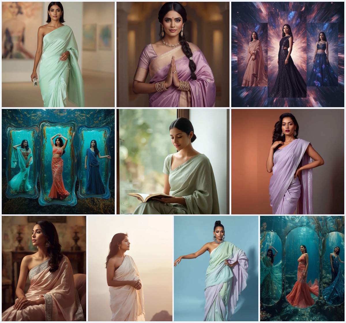 Top 10 Saree with Flower Garlands AI Prompts for Festive Celebrations